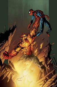 Ultimate Hobgoblin machacando a Spidey