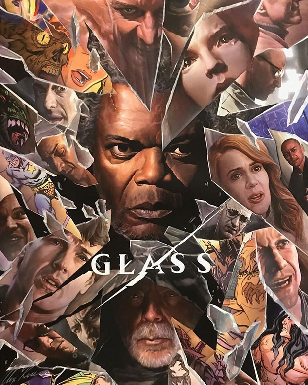 Cartel de Glass para la Comic-Con de San Diego... por Alex Ross