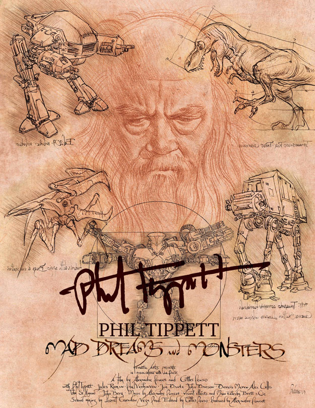 Virtuoso cartel de "Mad Dreams and Monsters"... vida y obra de Phil Tippett