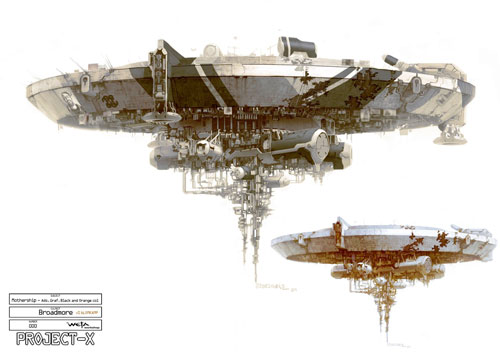 Arte conceptual de District 9 - Estaci&oacute;n alien
