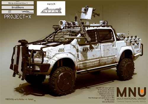 Arte conceptual de District 9 - Veh&iacute;culo del MNU