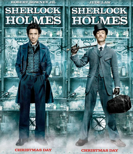 Nuevos carteles de Sherlock Holmes: Robert Downey Jr. y Jude Law
