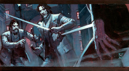 Arte conceptual de John Watkiss para Sherlock Holmes (1400$)