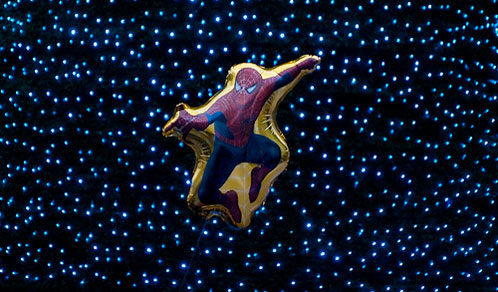Imagen de Spider-Man globo en Santiago de Compostela (v&iacute;a Isidro Cea)