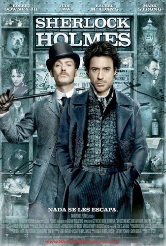 P&oacute;ster espa&ntilde;ol de Sherlock Holmes