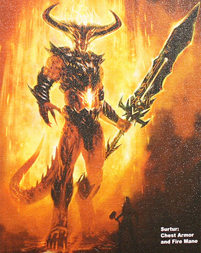 Diseño de Surtur para el videojuego de Thor que saldrá a la par que la película de Marvel Studios