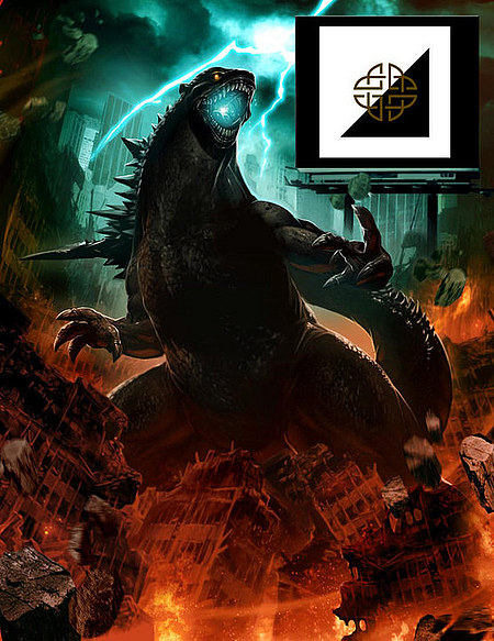 Primer dise&ntilde;o del nuevo Godzilla presentado por Warner Bros. / Legendary Pictures