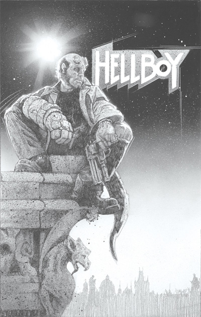 P&oacute;ster de Hellboy realizado por Drew Struzan