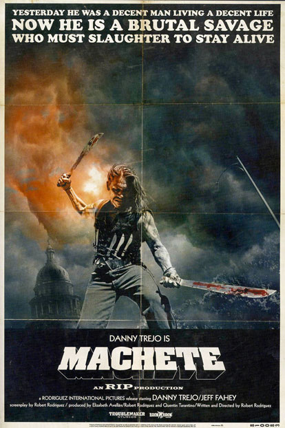 Póster grindhouse de Machete