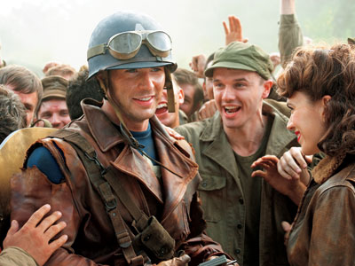 Chris Evans como el Capit&aacute;n Am&eacute;rica