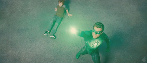 Hal Jordan haciendo su trabajo