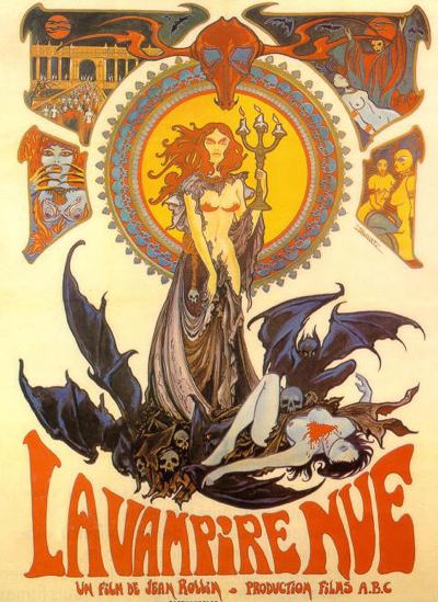 Cartel de Desnuda entre las tumbas (La Vampire Nue)