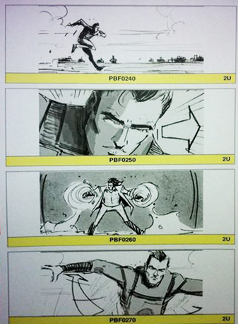 Supuesto storyboard de X-Men: First Class