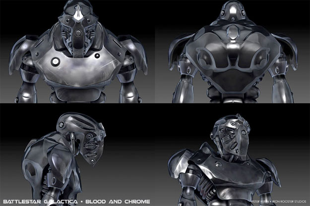Prometedor concept art de "Battlestar Galactica: Blood and Chrome"