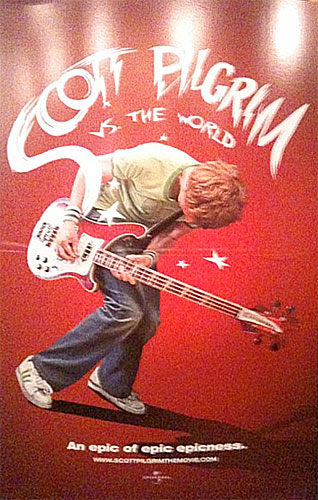 Póster de Scott Pilgrim vs. The World visto en la ShoWest de Las Vegas