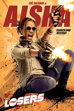 Cartel de Aisha para The Losers
