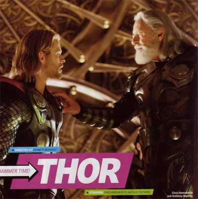 Nueva imagen más reconfortante si cabe de Thor (Chris Hemsworth) y Odín (Anthony Hopkins)