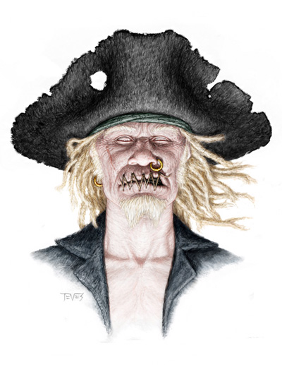 Concept Art de los zombis que veremos en Piratas del Caribe: en aguas misteriosas