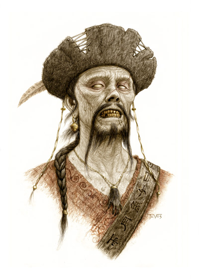 Concept Art de los zombis que veremos en Piratas del Caribe: en aguas misteriosas