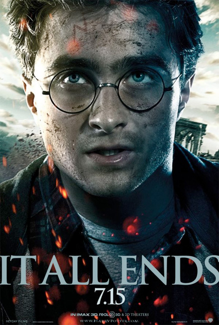 Otro cartel m&aacute;s de Harry Potter y las reliquias de la muerte (2&ordf; parte)