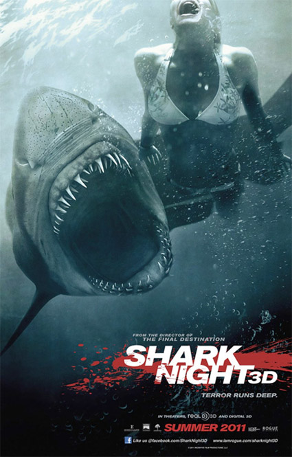 Primer cartel de Shark Night 3D