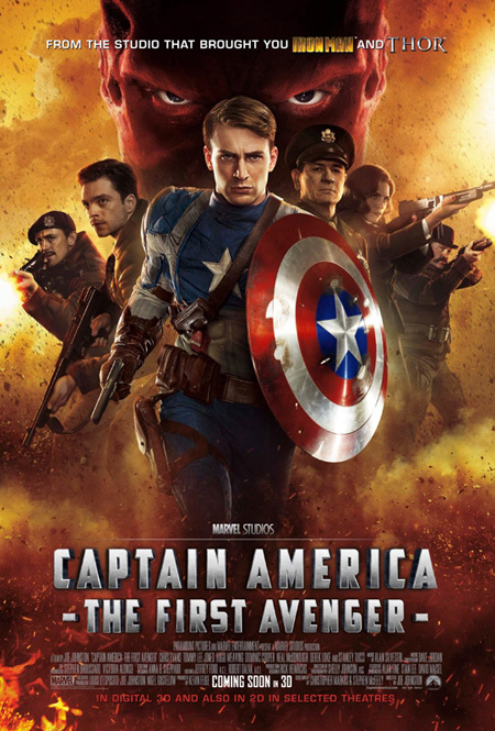 Cartel de Capitán América: el primer vengador