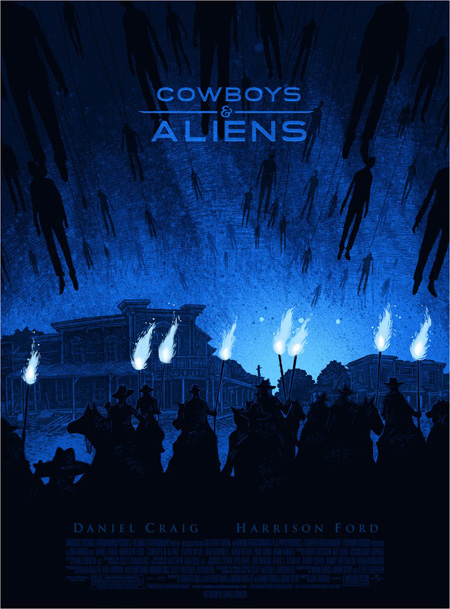 Cartel de Cowboys & Aliens para la Comic-Con de San Diego 2011