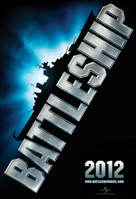 P&oacute;ster falso de Battleship que me he currado con un fondo de pantalla oficial