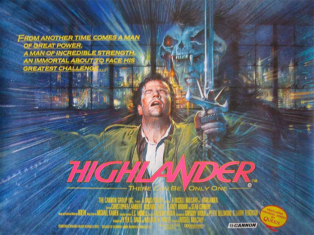 El cartel de un cl&aacute;sico del cine... Los inmortales
