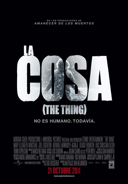 P&oacute;ster patrio para La Cosa de Matthijs van Heijningen Jr.