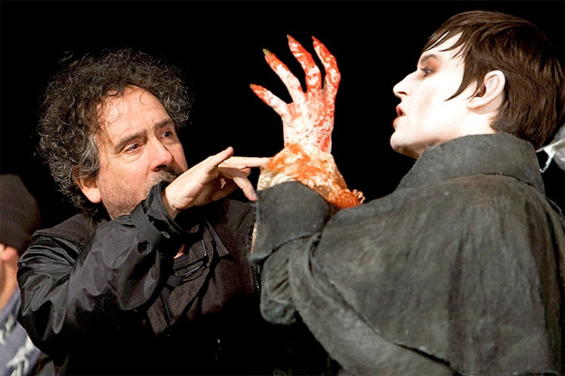 Imagen del rodaje de Dark Shadows de Tim Burton