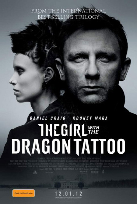 Cartel australiano para Los hombres que no amaban a las mujeres de David Fincher