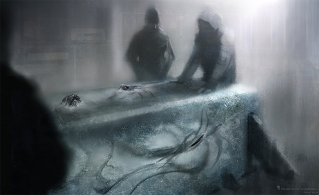 Concept art de La cosa