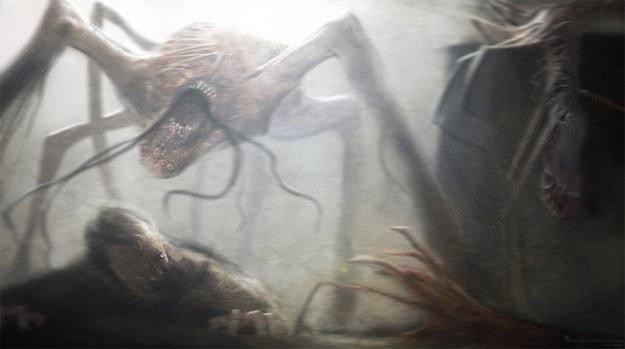 Concept art de La cosa