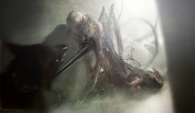 Concept art de La cosa