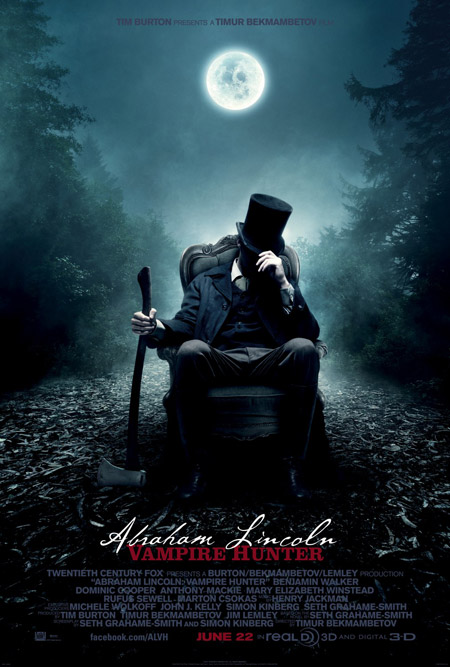 Primer cartel de Abraham Lincoln: Vampire Hunter