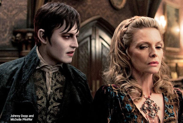 Nueva imagen de Dark Shadows con un irreconocible Johnny Depp y una veterana Michelle Pfeiffer