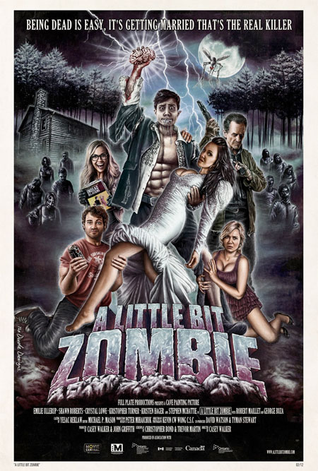 Cartel de una cosa llamada A Little bit Zombie