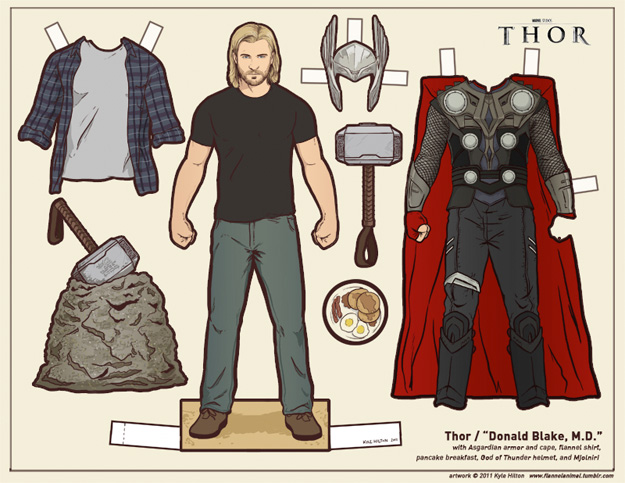 Recortable de Thor a.k.a. Donald Blake en Thor