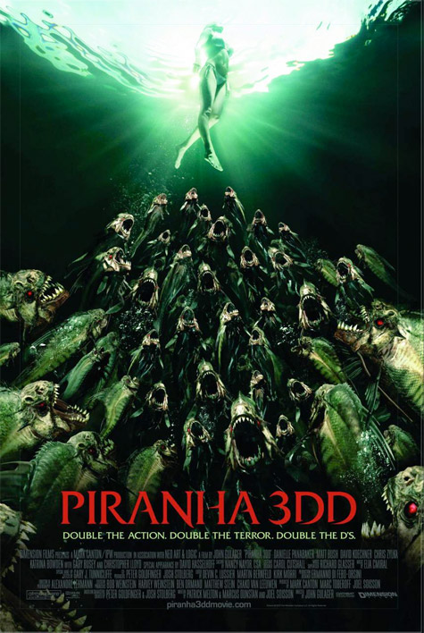 Otro cartel m&aacute;s de Piranha 3DD
