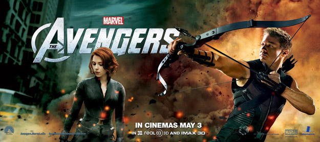 Otro banner para promocionar Los Vengadores