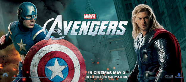 Otro banner para promocionar Los Vengadores