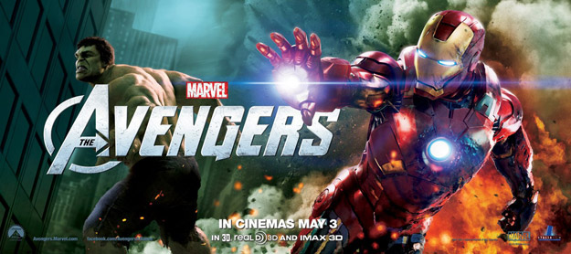 Otro banner para promocionar Los Vengadores