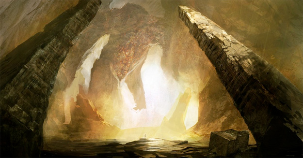 El interior del T&aacute;rtaro con Kronos ante Zeus