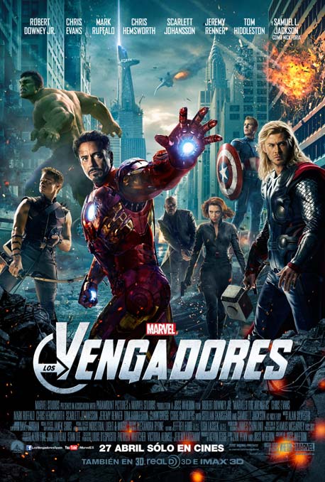 Cartel español de Los Vengadores