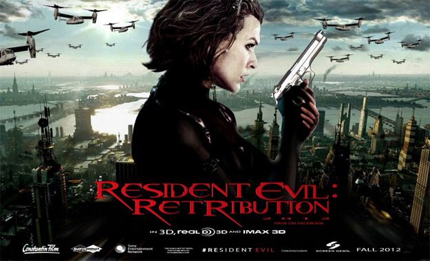 Otro cartelillo de Resident Evil: venganza