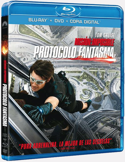 Car&aacute;tula de la edici&oacute;n en Blu-Ray Combo de Misi&oacute;n: imposible &ndash; protocolo fantasma