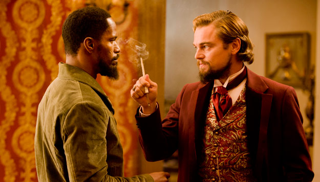 Nueva imagen de Django desencadenado... Django se cruza en el camino de Calvin Candie (Leonardo DiCaprio)