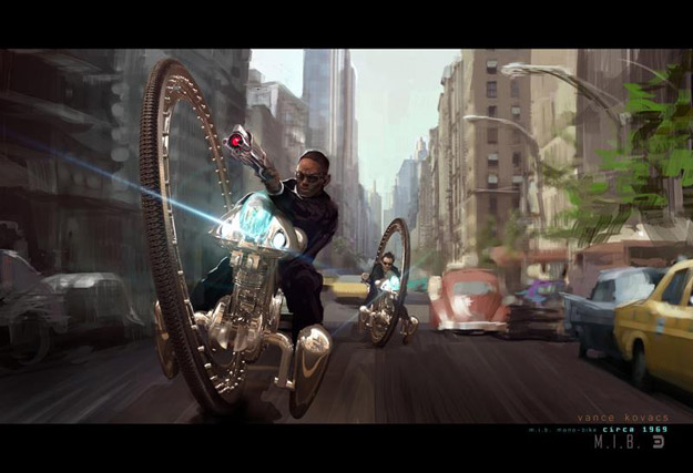 Concept art de Hombre de Negro 3 obra de Vance Kovacs