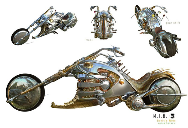 Concept art de Hombre de Negro 3 obra de Vance Kovacs